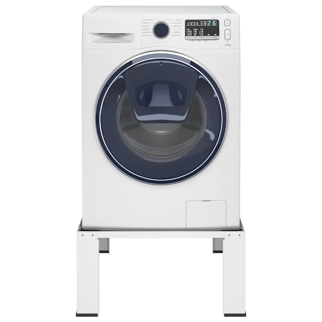 vidaXL Washing machine pedestals White Steel 6