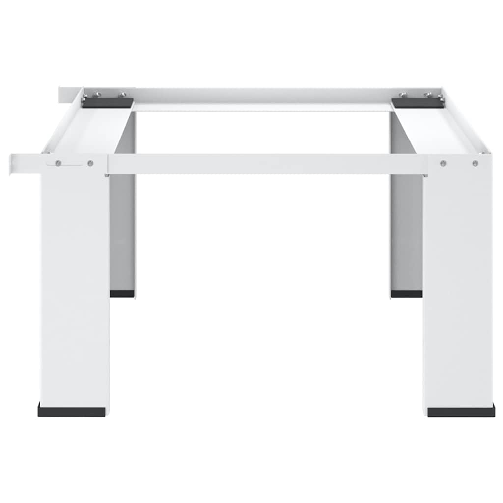 vidaXL Washing machine pedestals White Steel 4