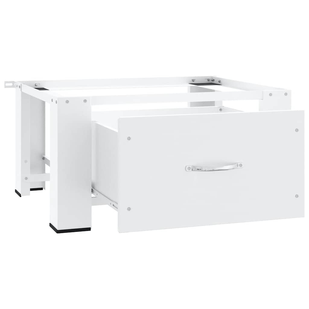 vidaXL Washing machine pedestals White Steel 4