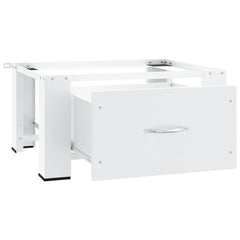 vidaXL Washing machine pedestals White Steel 4