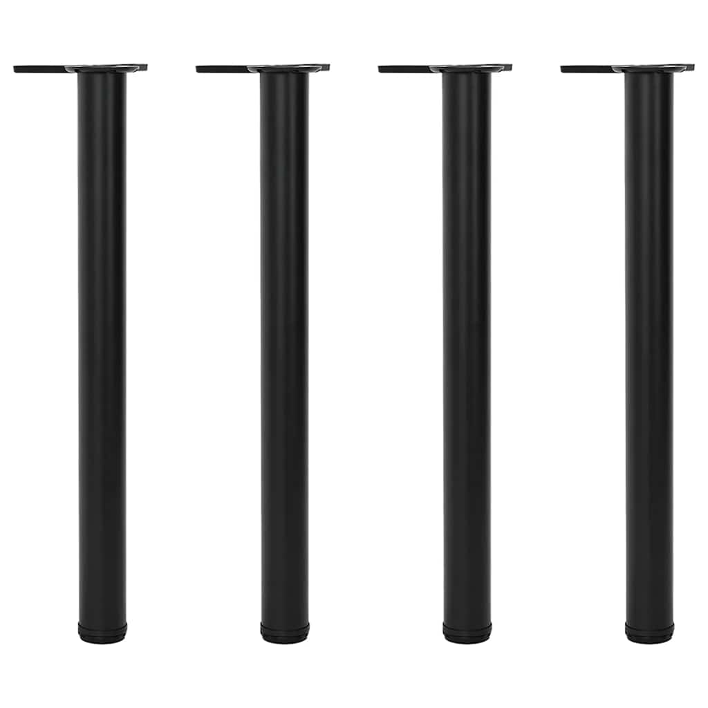 vidaXL 4 Height Adjustable Table Legs Black 710 mm 1