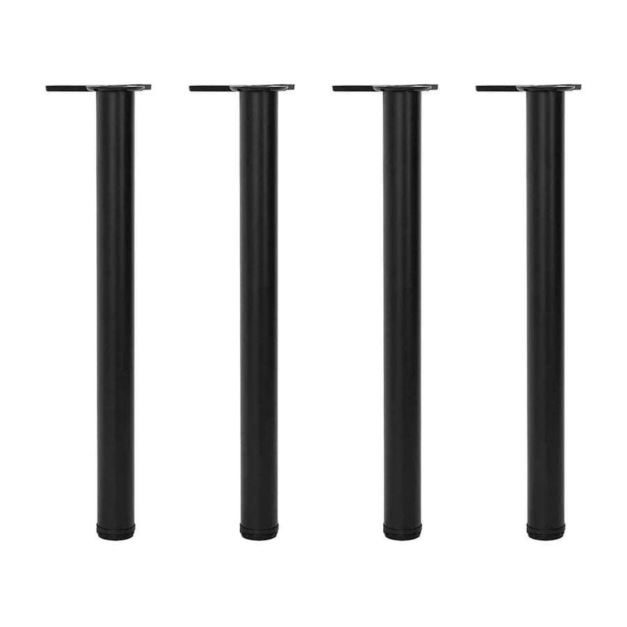 4 Height Adjustable Table Legs Black 710 mm