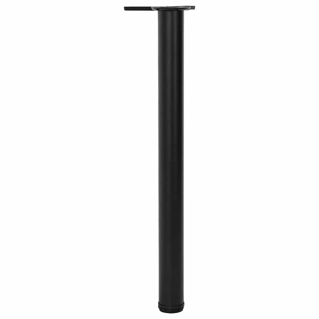 vidaXL 4 Height Adjustable Table Legs Black 710 mm 2