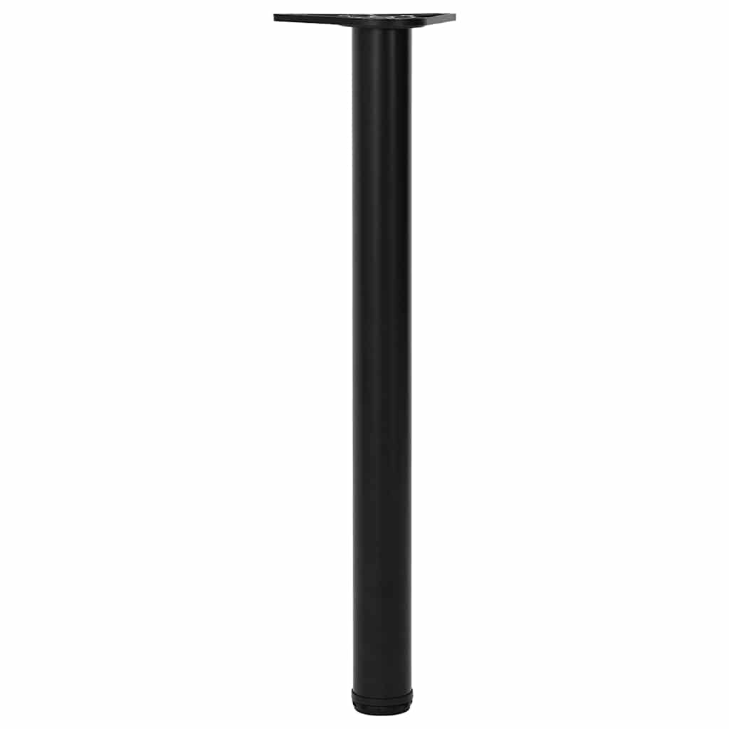 vidaXL 4 Height Adjustable Table Legs Black 710 mm 2