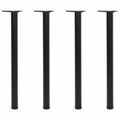 vidaXL 4 Height Adjustable Table Legs Black 870 mm 1