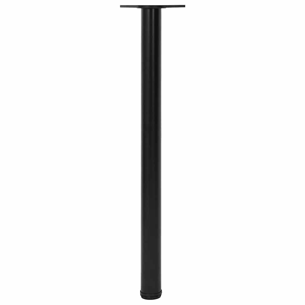 vidaXL 4 Height Adjustable Table Legs Black 870 mm 3