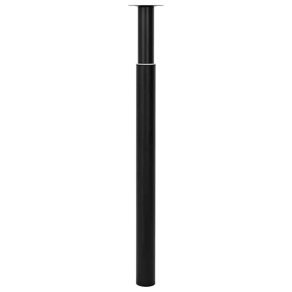 vidaXL Table Leg | Set of 2 | Black | Iron | Telescopic tech 3