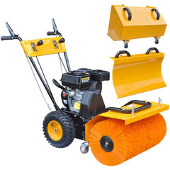 141978 Multifunctional Petrol-powered Snow Plough/Sweeper Set 6,5HP 2