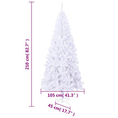 vidaXL Artificial Christmas Tree with Steel Stand 210 cm 910 Branches 6