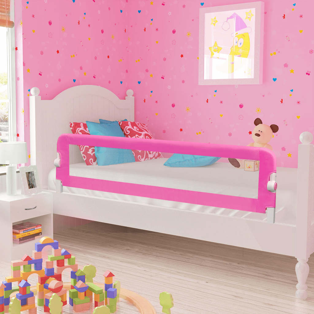 10102 Toddler Safety Bed Rail 150 x 42 cm Pink 1