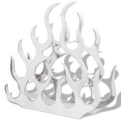 vidaXL Wine Stand for 11 Bottles Silver Aluminium 2
