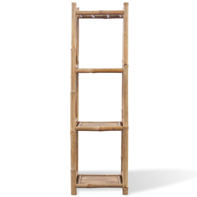 4-Tier Square Bamboo Shelf