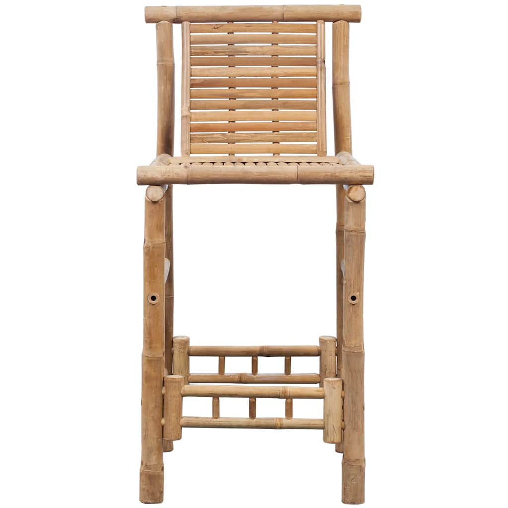 vidaXL Bar Stools 2 pcs Bamboo 4