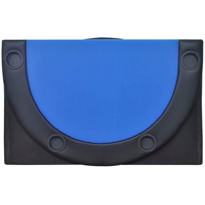 Mesa de póquer plegable azul para 10 jugadores