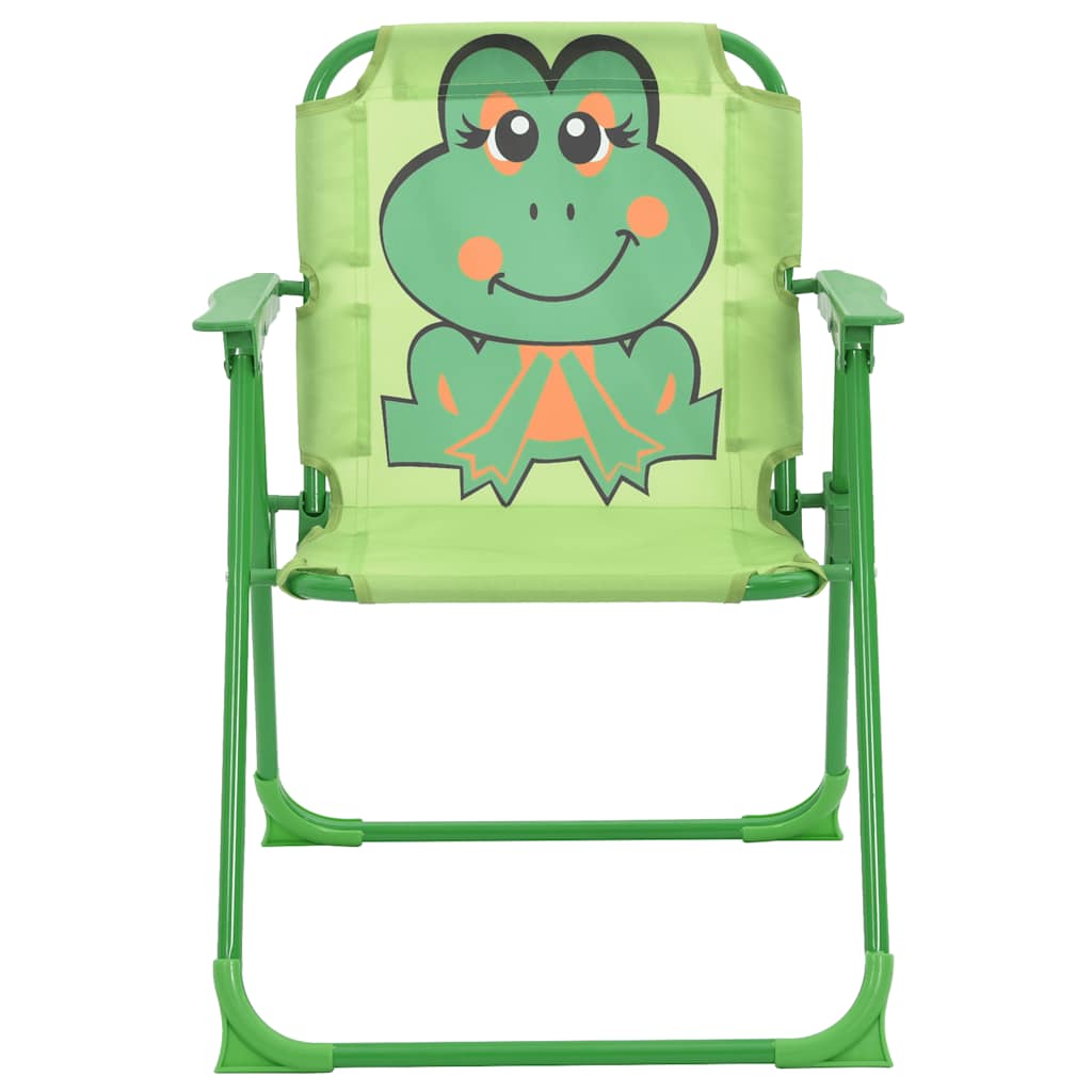 3 Piece Kids' Garden Bistro Set with Parasol Green