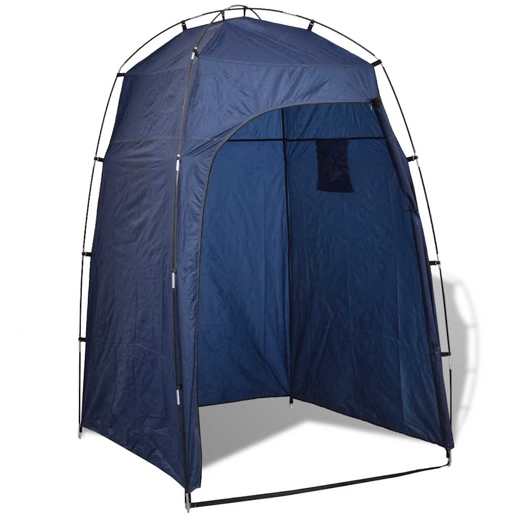 vidaXL Shower/WC/Changing Tent Blue 2
