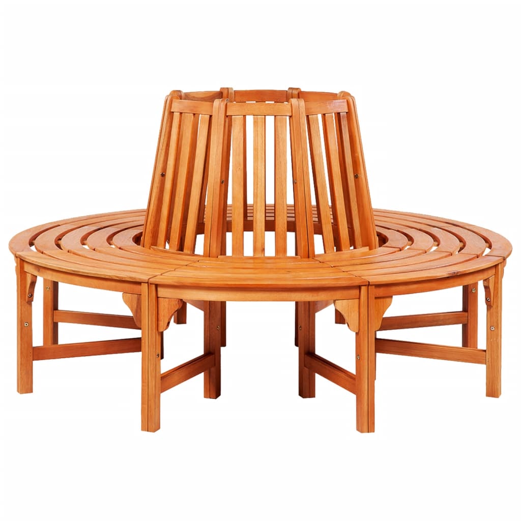41777 vidaXL Tree Bench Ø 160 cm Wood 2