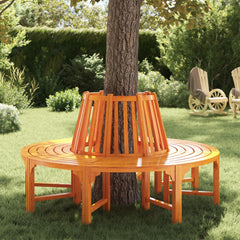 41777 vidaXL Tree Bench Ø 160 cm Wood 1