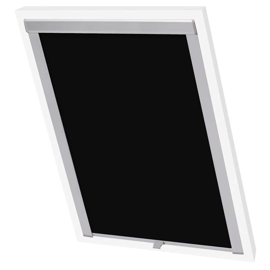 vidaXL Blackout Roller Blinds Black S08/608 GGL and GGU 2
