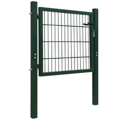 Fence Gate Steel Green