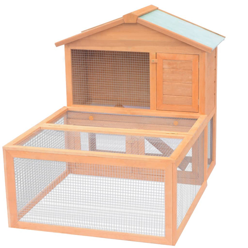 Animal Rabbit Cage Outdoor Run Wood