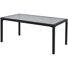 42162 vidaXL 4 Piece Garden Lounge Set Textilene Black 3