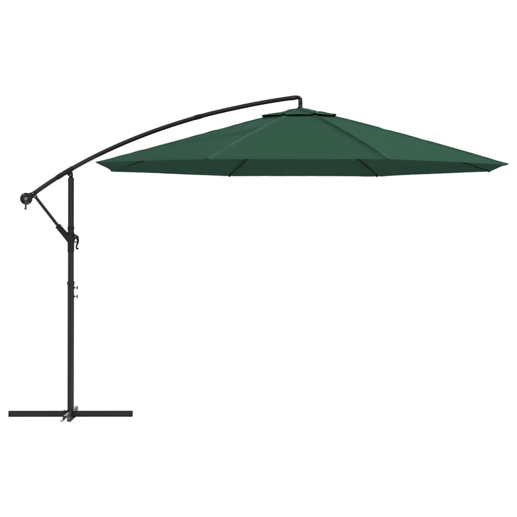 vidaXL Cantilever Garden Parasol 3.5 m Green 3