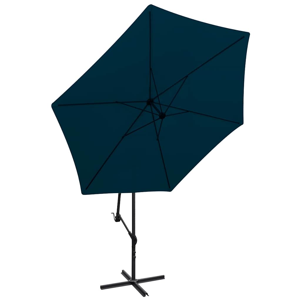 Cantilever Garden Parasol with Aluminium Pole 300 cm Navy blue