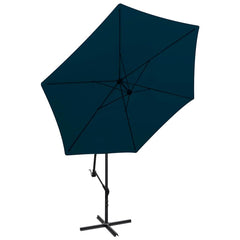 Cantilever Garden Parasol with Aluminium Pole 300 cm Navy blue