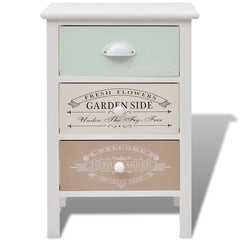 French Storage Cabinet 3 Drawers Wood, image 3
