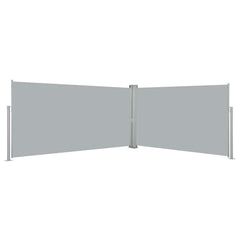 vidaXL Retractable Side Awning 160x600 cm Grey 1