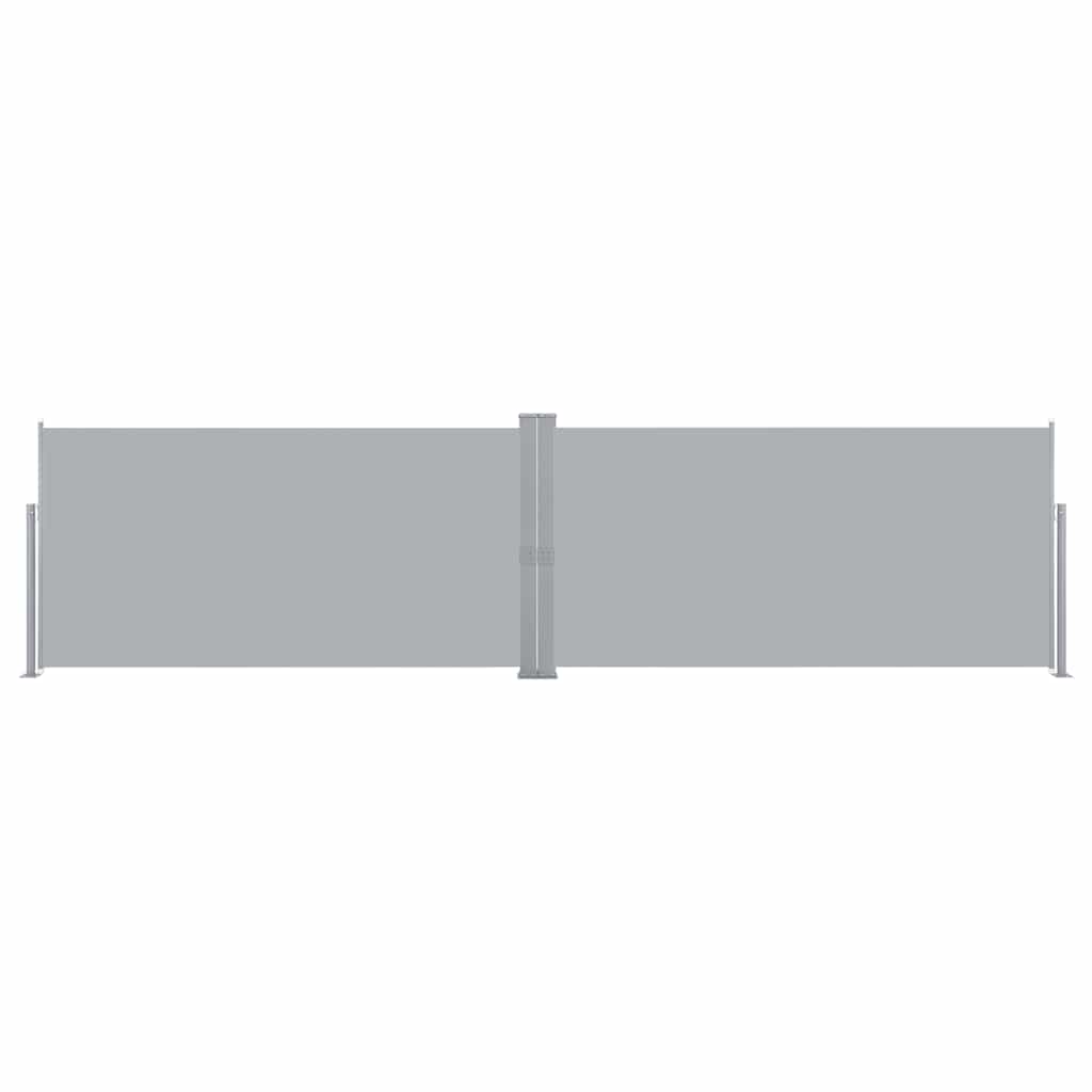 vidaXL Retractable Side Awning 160x600 cm Grey 2