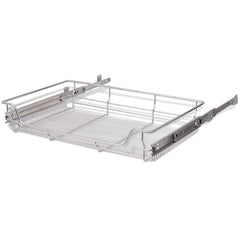 vidaXL Pull-Out Wire Baskets 2 pcs Silver 800 mm 6