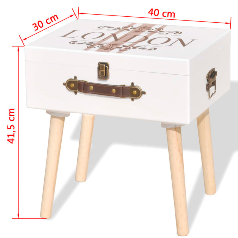 Side Cabinet 40x30x41.5 cm White