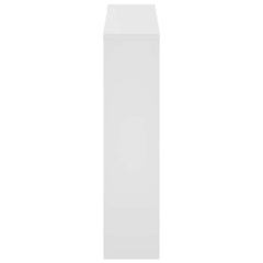 vidaXL Shoe Cabinet 2-Layer Mirror White 63x17x67 cm 5