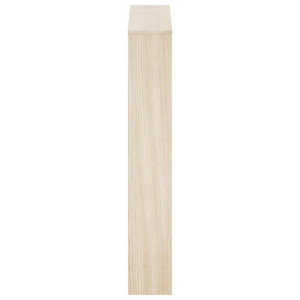vidaXL Shoe Rack | Oak | Engineered wood, mirror | 63x17x102.5 cm | Shoe Rack 5