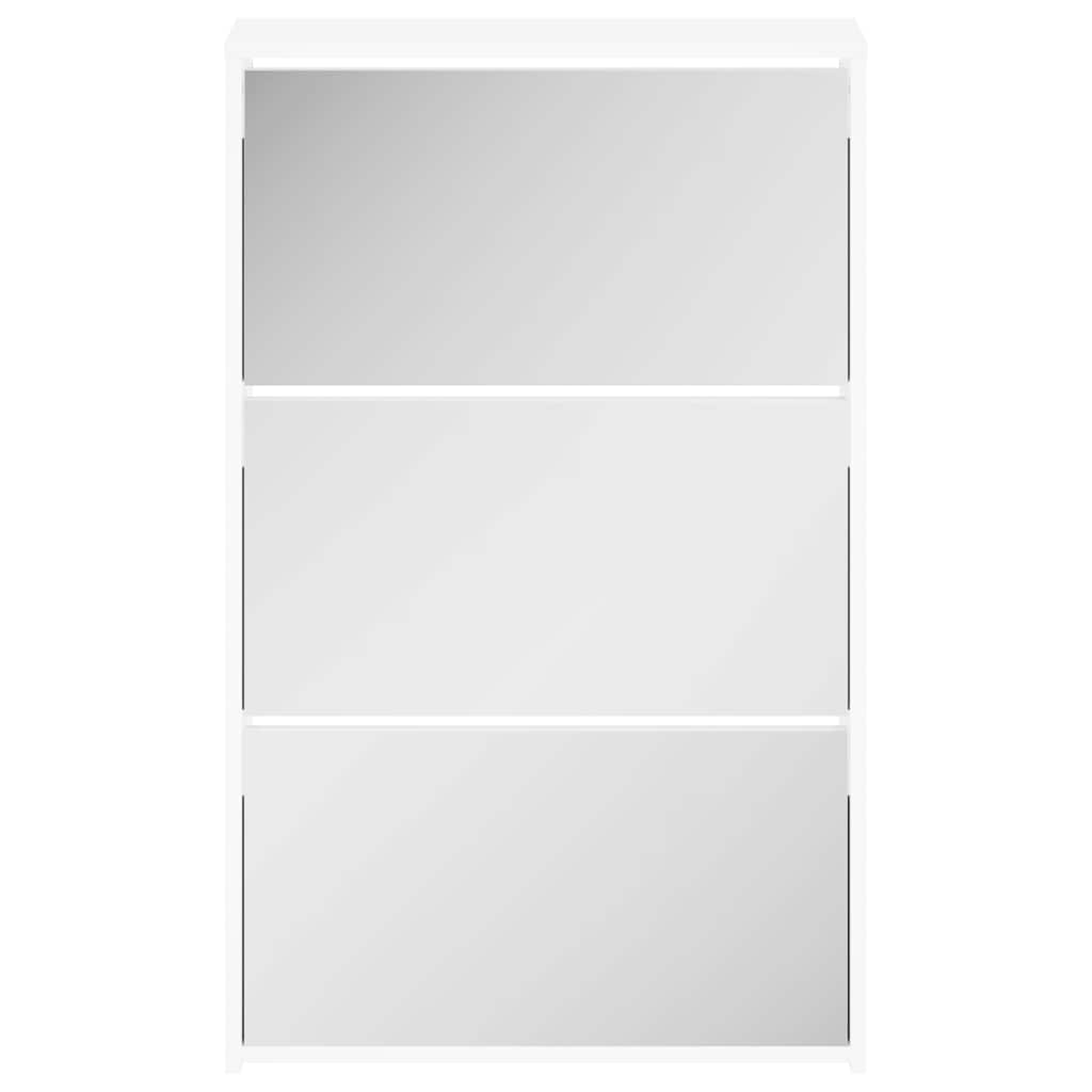 vidaXL Shoe Rack | White | Engineered wood | Standard | Wall mounting 4