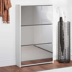 vidaXL Shoe Rack | White | Engineered wood | Standard | Wall mounting 1