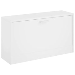 Shoe Bench 80x24x45 cm Engineered Wood White