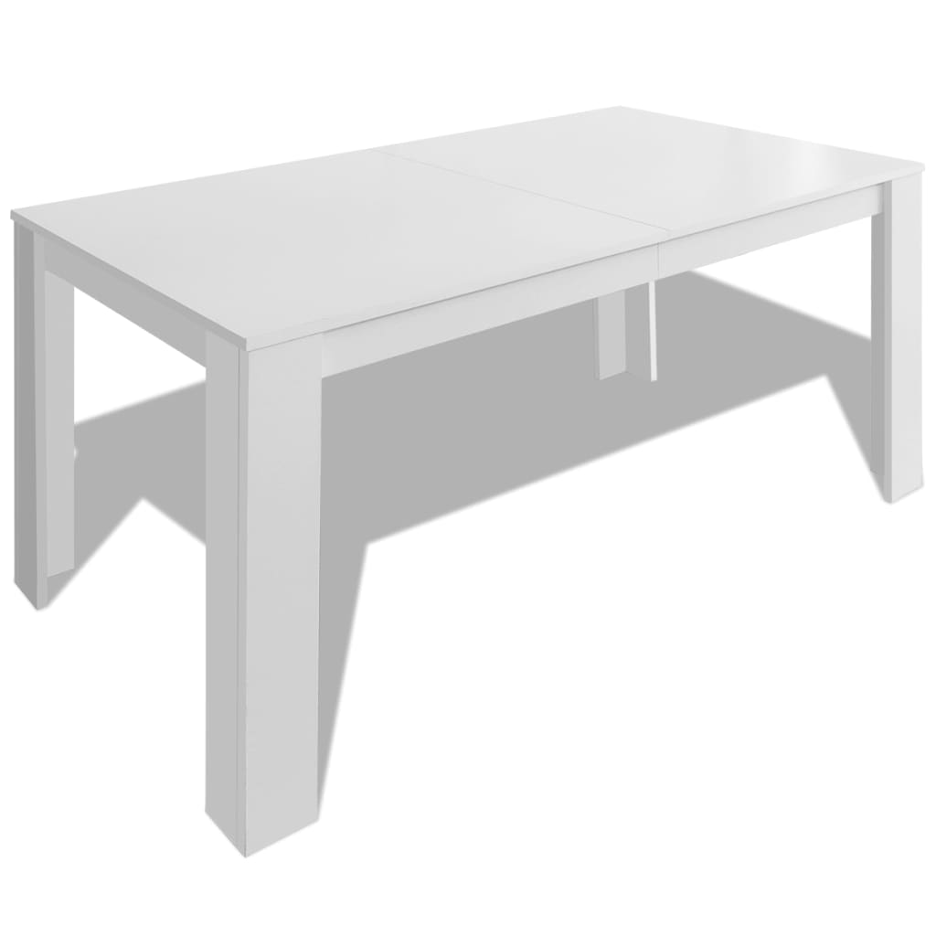 vidaXL Dining Table 140x80x75 cm White 2