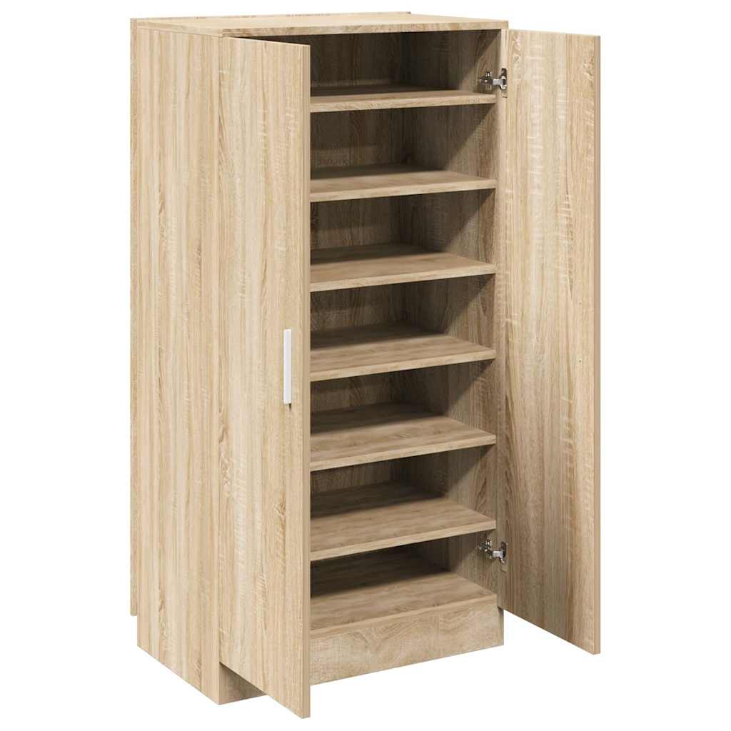 vidaXL Shoe Rack | Oak | Engineered wood | Medium | Shoe Rack | Rectangular 3
