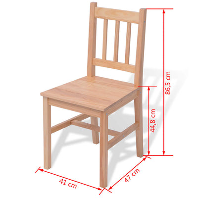 Three Piece Dining Set Pinewood