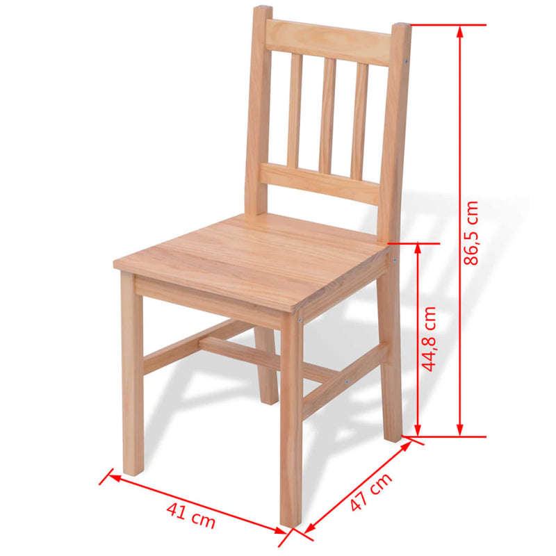 Three Piece Dining Set Pinewood