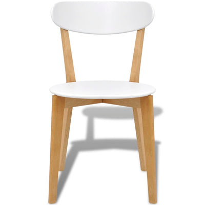 Dining Chairs 4 pcs MDF and Birch Wood