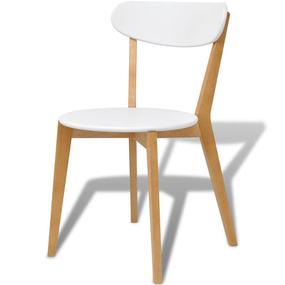 Dining Chairs 4 pcs MDF and Birch Wood