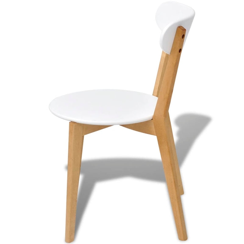 Dining Chairs 4 pcs MDF and Birch Wood