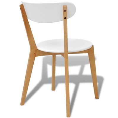 Dining Chairs 4 pcs MDF and Birch Wood