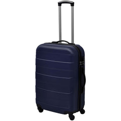 vidaXL Three Piece Hardcase Trolley Set Blue 45.5/55/66 cm 2
