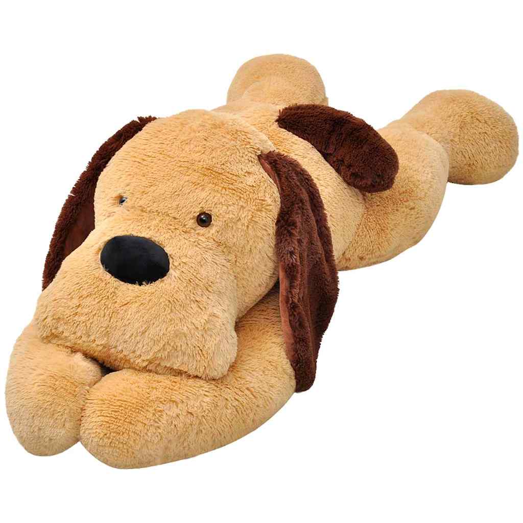 vidaXL Dog Cuddly Toy Plush Brown 120 cm 1