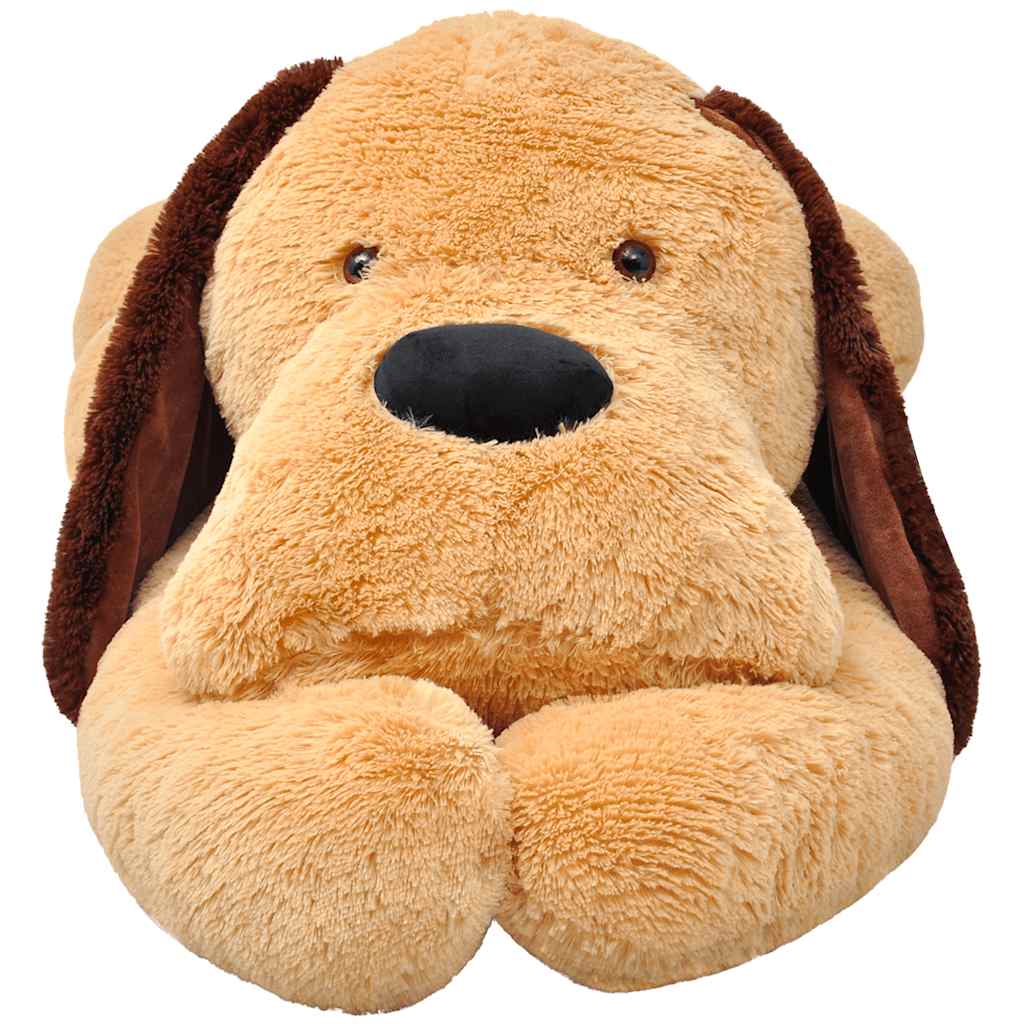 vidaXL Dog Cuddly Toy Plush Brown 120 cm 2